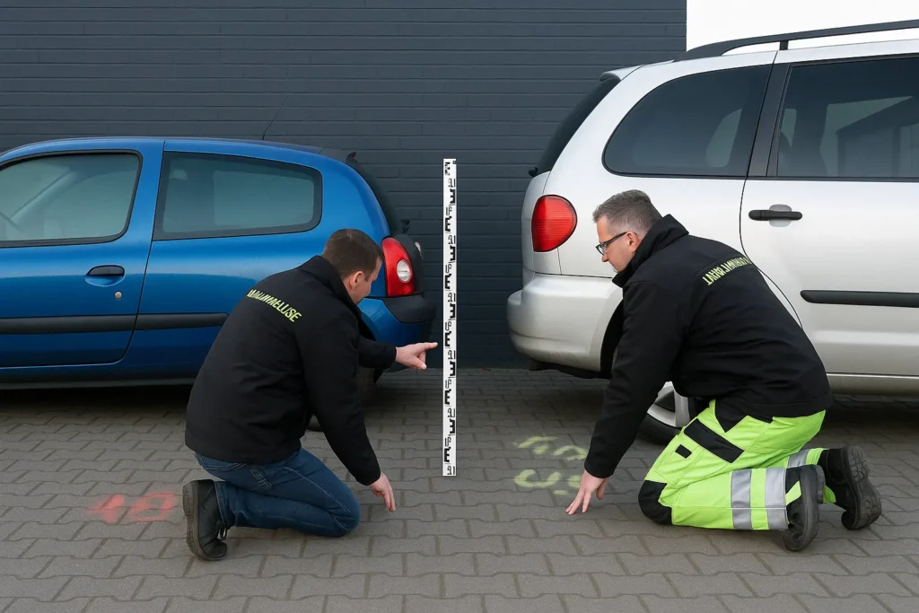 Kfz Gutachter Hagen Haspe bei der Schadenaufnahme